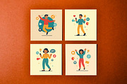 12 Happy Man Woman in Digital World, a Person Illustration by jongcreative (Thumbnail 5 of 7)
