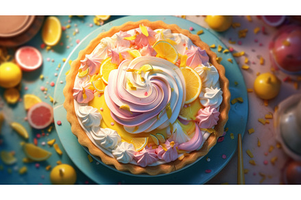 Cake and desserts cute art, pastry, a Food & Drink Photo by dinabelenko