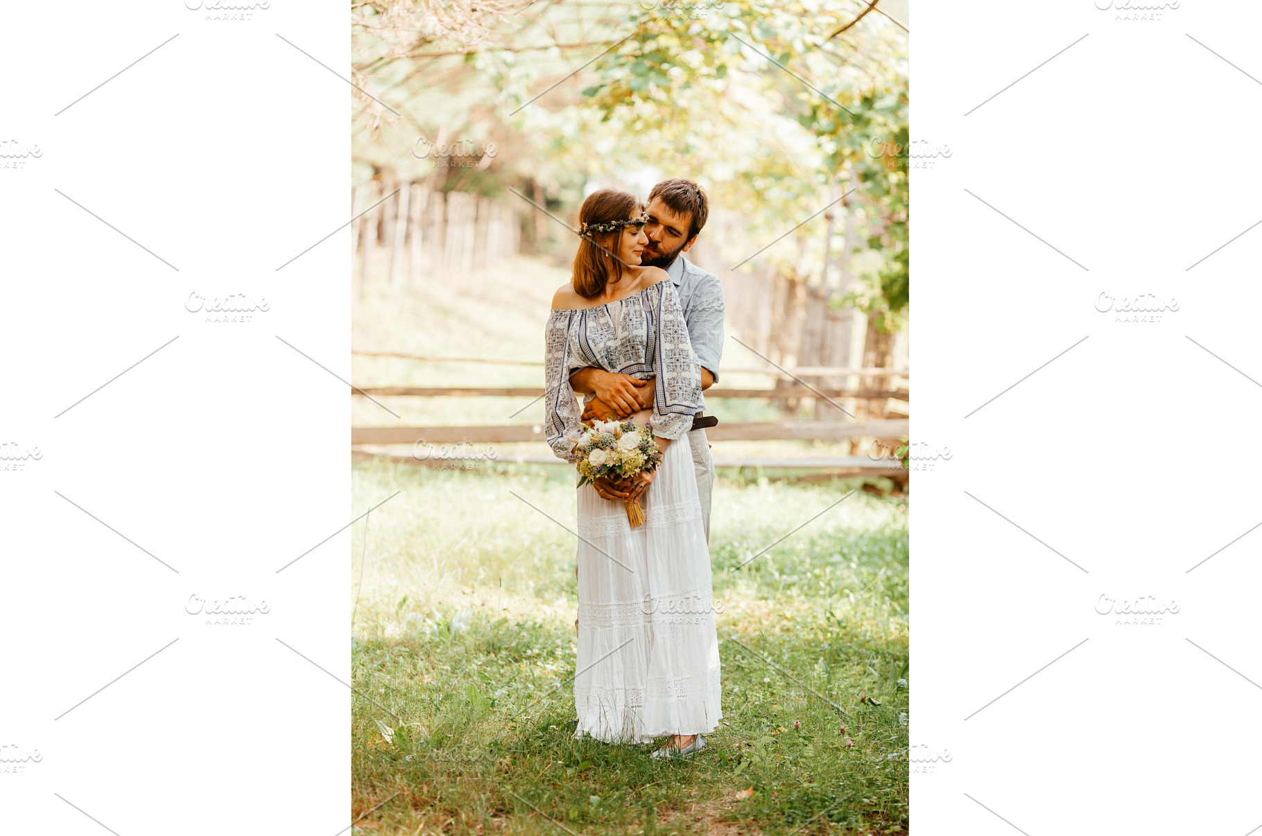 Eclectic rustic wedding couple, a Nature Photo by oksix
