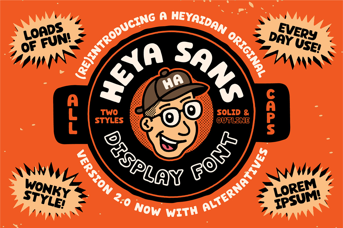HEYA Sans | All Caps Display Font, a Sans Serif Font by Odd Copy (Photo 1 of 6)