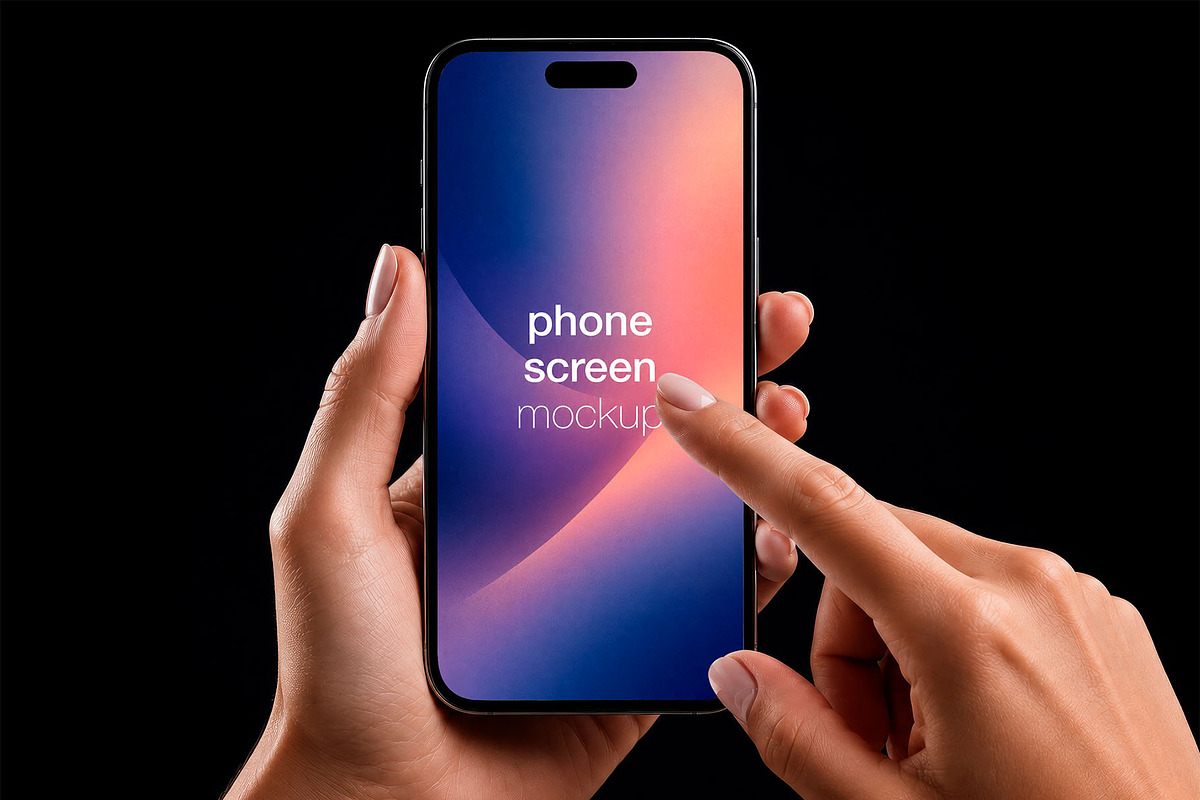 Phone Screen Mockups Pack, an Android Mockup by McLittle Stock (Photo 2 of 13)