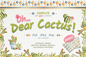 Oh...Dear Cactus!, an Illustration by Lunabi