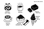 Matcha Lover: 20 Hand-drawn Cliparts, an Illustration by monkik (Thumbnail 6 of 7)