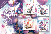 Gnomes in love. Cards for Valentines, a Decorative Illustration by KENO Mascots (Thumbnail 1 of 6)