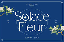 Solace Fleur – Elegant Serif Font