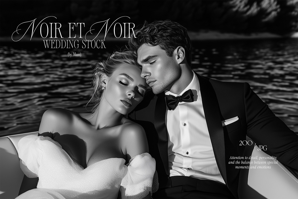 Noir Et Noir 200 Wedding Photos, a Beauty & Fashion Photo by Muse Mockups (Photo 28 of 30)