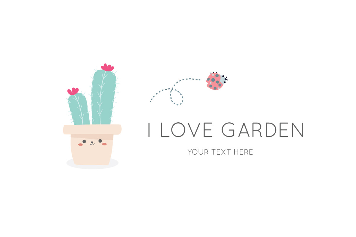 Cute Cactus VECTOR ELEMENTS, a Decorative Illustration by MooBeer (Photo 2 of 3)
