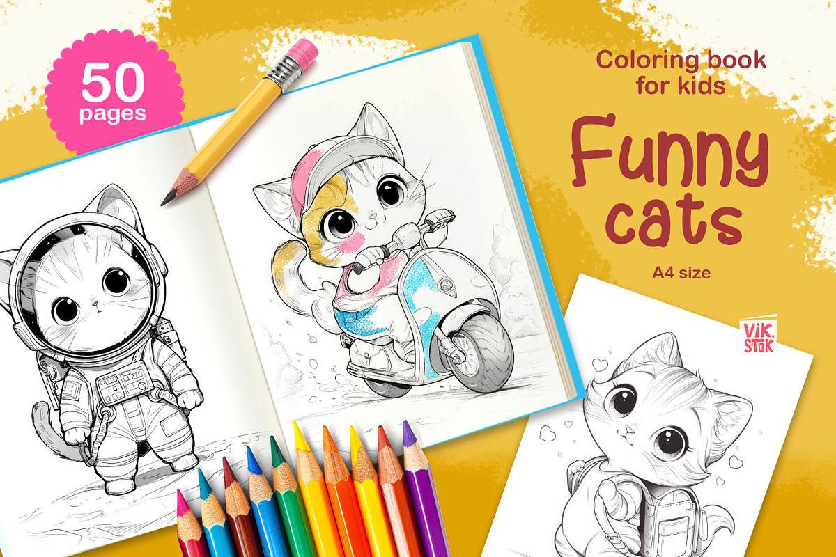 Animal Coloring Pages for Kids, an Animal Illustration by vik.stock (Photo 13 of 17)