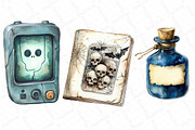 Spooky Halloween Travel Clipart Bund, an Illustration by DreamPrint404 (Thumbnail 3 of 4)