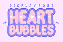 Heart Bubbles – Sweet & Playful font