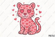 Leopard Valentine's Leopard PNG, an Illustration by CraftArtStudio (Thumbnail 1 of 4)