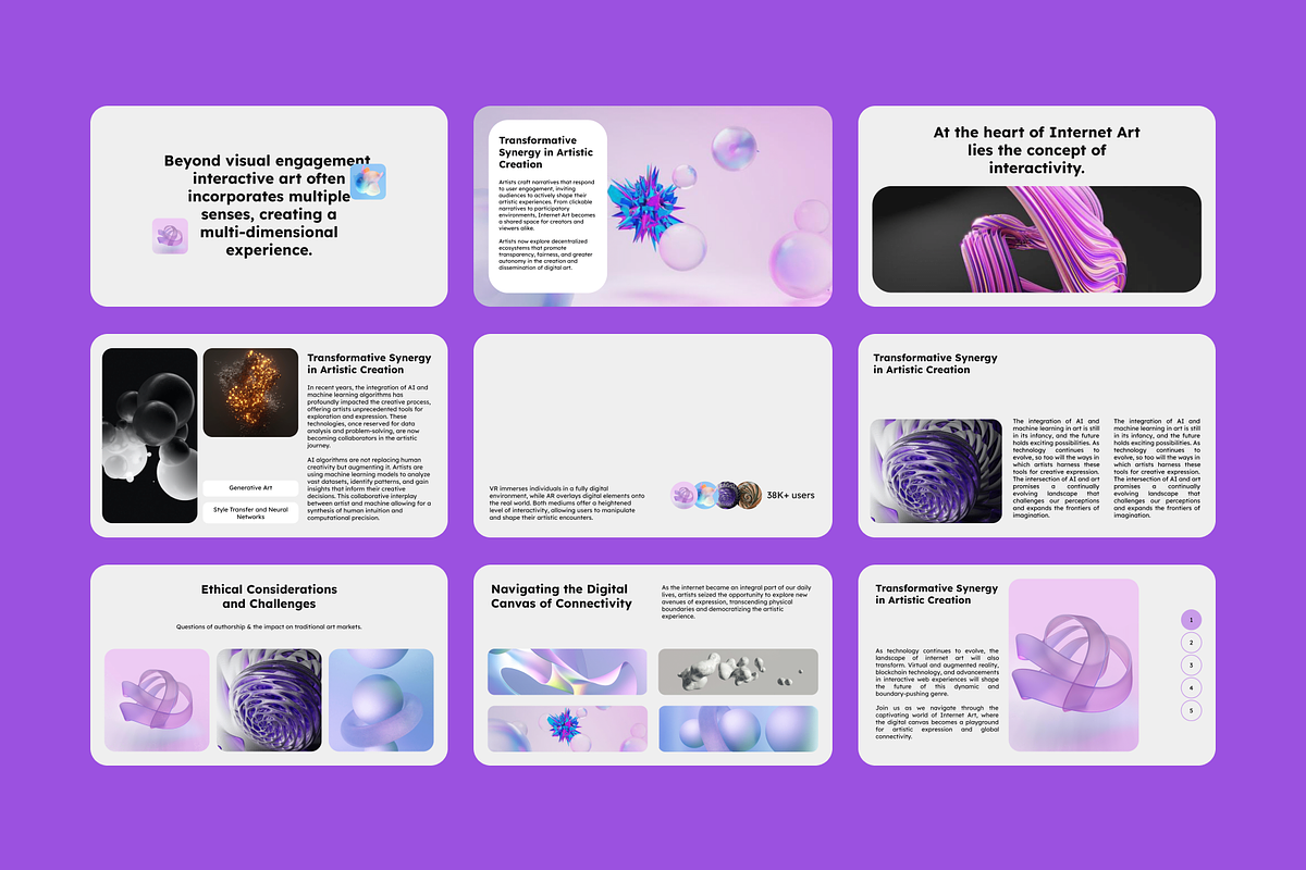 Internet Art Pitch Deck, a Presentation Template by Out of Context (Photo 4 of 5)