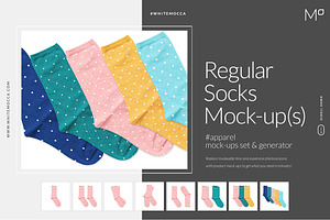 Socks Mockup Generator Mock-ups Set