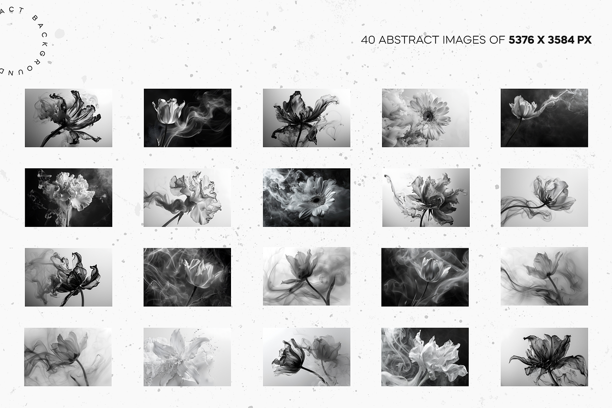 Smoke & Bloom Monochrome Elegance, a Nature Photo by Lumeno (Photo 3 of 4)