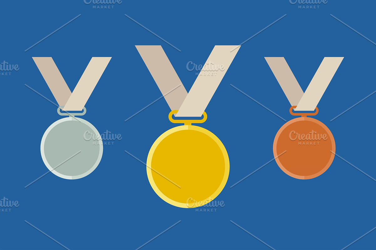 Olympic medal templates, an Icon by bolotoff
