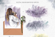 DOG & PEOPLE watercolor clipart, an Animal Illustration by Elena_Sedova (Thumbnail 5 of 8)