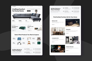 Home Furniture Landing Page