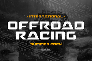 Pace - Racing Car Modern Font