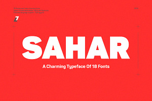 Sahar - 18 Fonts Typeface, a Sans Serif Font by Lella7