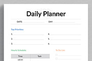 Planner Template Layout, a Stationery Template by ContestDesign (Thumbnail 2 of 5)