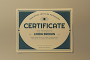 Green Vintage Design Certificate, a Print Template by graphicook (Thumbnail 3 of 3)
