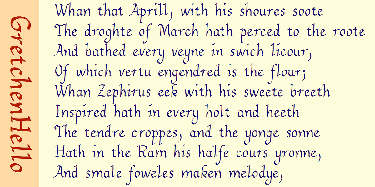 GretchenHello, a Handwritten Font by Ingrimayne Type (Photo 8 of 10)