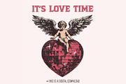 It's Love Time png, Valentine's Day, an Illustration by SharpMarketplace (Thumbnail 1 of 9)