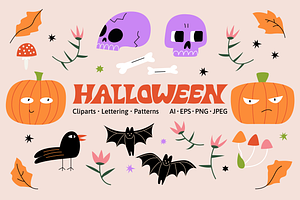 Halloween Illustrations & Patterns