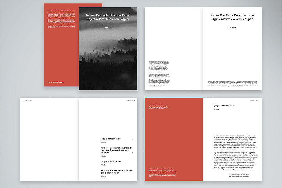 Warm Minimalist Editorial Template, a Print Template by McLittle Stock (Photo 2 of 5)