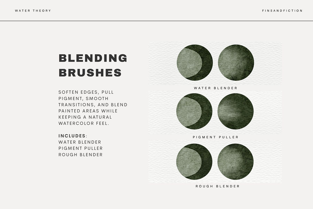 Water Theory | Procreate Brushes, a Brush Add-On by Fins and Fiction (Photo 7 of 9)