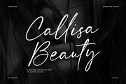 Callisa Beauty - Business Brand Font, a Script Font by Jimtype Studio (Thumbnail 1 of 9)