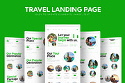 Travel Agency Landing Page, a Landing Page Template by CreativeShaper (Thumbnail 1 of 6)