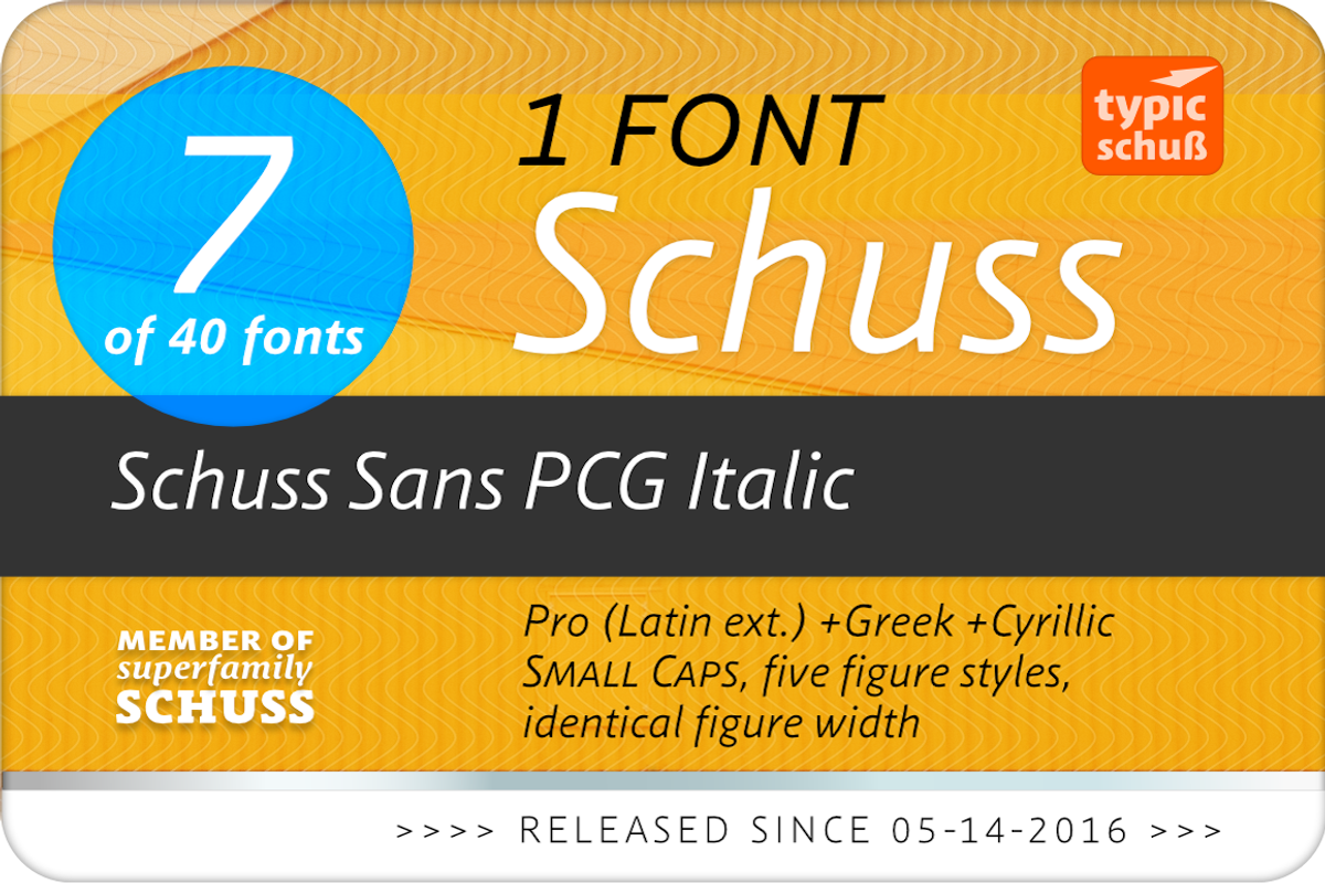 SchussSansPCGIta No.07 (1 Font) preview 2