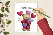 Valentine Teddy With Elements Bundle, an Illustration by Creative Art (Thumbnail 8 of 10)