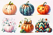 Whimsy Pumpkin Clipart PNG, an Illustration by Dream Creation (Thumbnail 3 of 7)