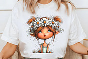 Whimsical Spring Fairy Clipart, an Illustration by designcity5 (Thumbnail 4 of 5)