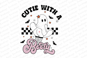 Cutie With A Booty Funny Ghost PNG, an Object Graphic by Boodesign (Thumbnail 1 of 3)