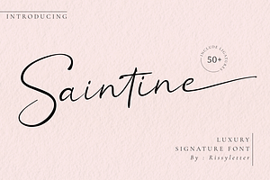 Saintine | Classy Signature Font
