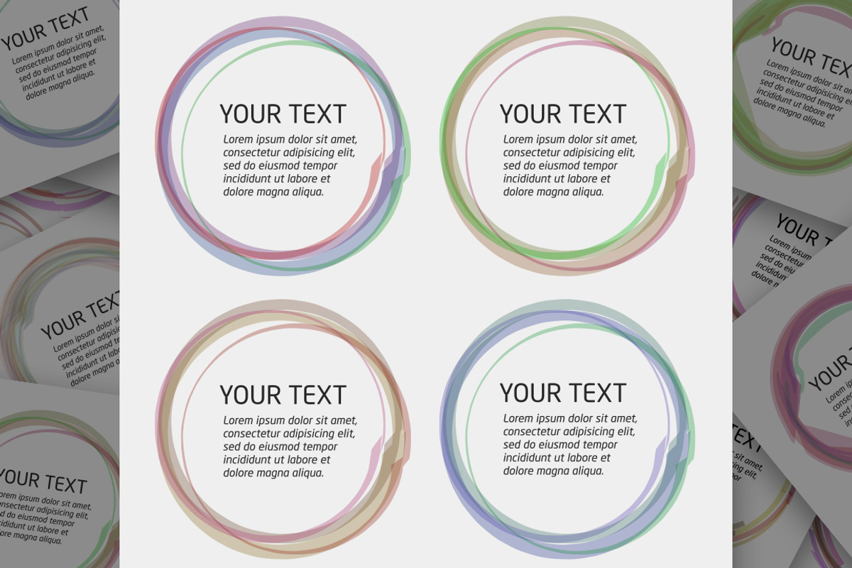 Abstract Circle Color Patterns set, an Object Graphic by ToozDesign (Photo 5 of 8)