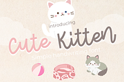 Cute kitten, a Handwritten Font by cocodesign (Thumbnail 1 of 6)