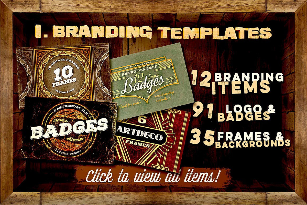 Retro & Vintage Startup Toolkit, a Graphic by Cruzine (Photo 2 of 5)