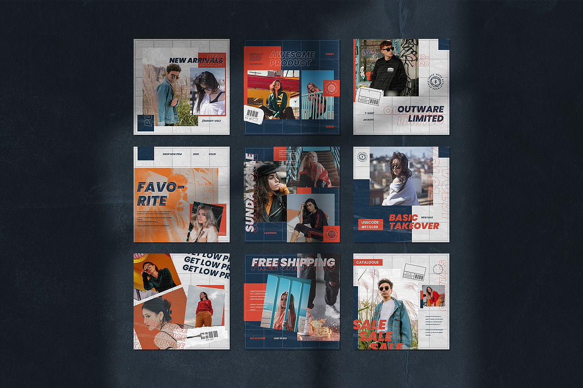 Bundle Streetwear Instagram Template, a Social Media Template by Azruca (Photo 14 of 26)