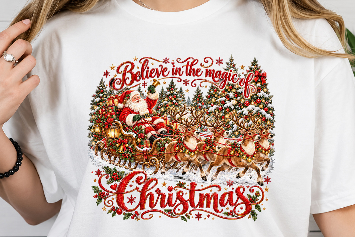 Retro Christmas Png, Santa, a Seasonal Illustration by Craft Nest (Photo 4 of 6)