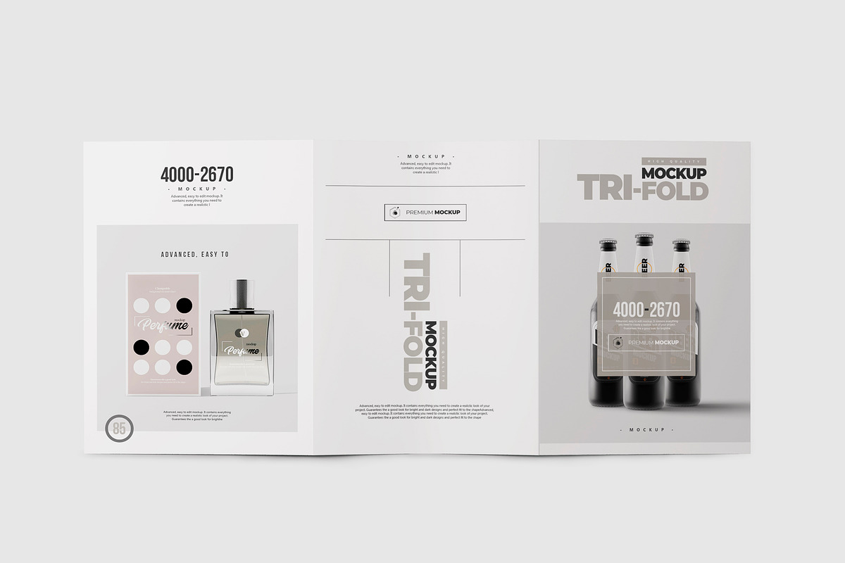 Tri-Fold Brochure Mock-up 5, a Print Template by Nevada63 (Photo 1 of 3)