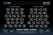Shadow Chrome Typeface, a Serif Font by alit design (Thumbnail 7 of 17)
