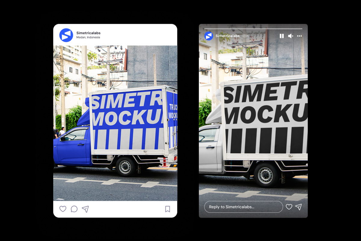 Truck Mockup, an Advertising Mockup by Simetrica Labs (Photo 3 of 3)