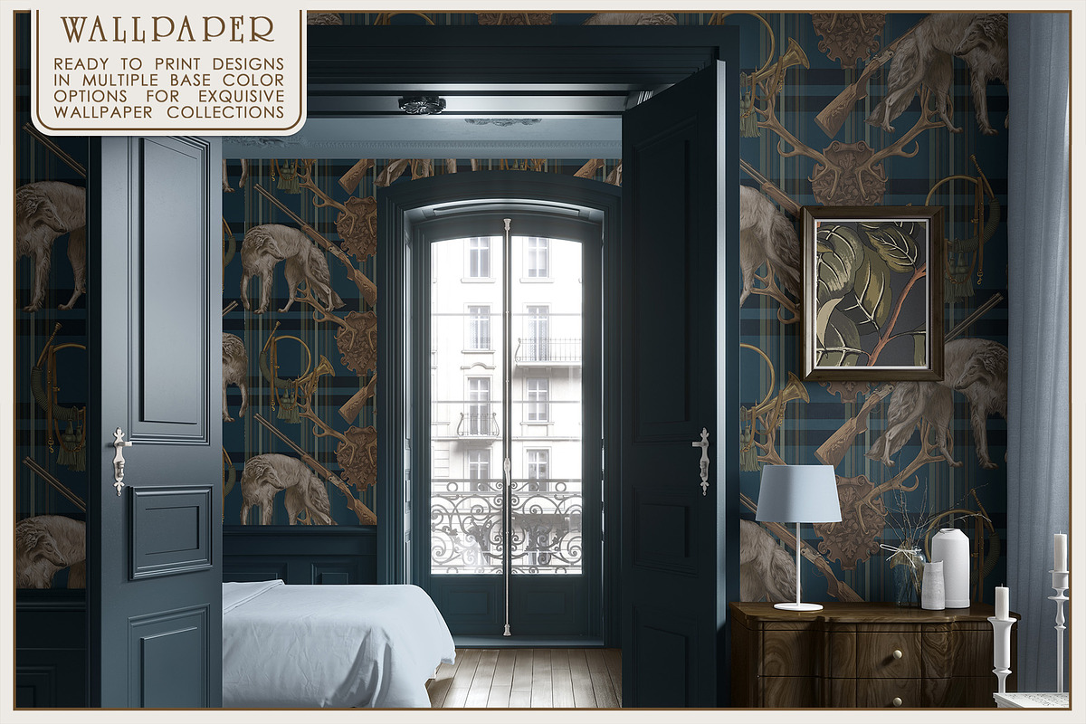 Pattern Aristocratic hunt, a Pattern Graphic by Natalia0307 (Photo 9 of 11)