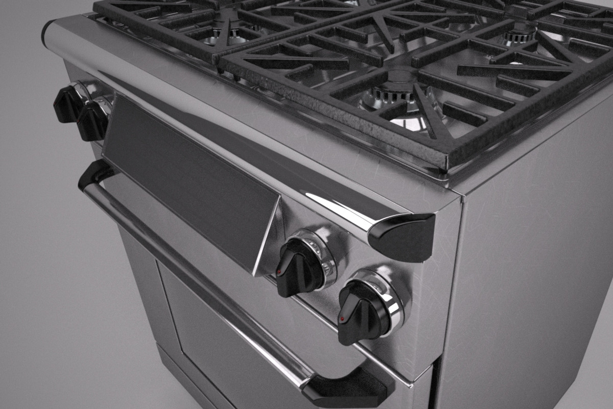 30 inch gas range cooker, a Furniture 3D Model by kjpargeterimages (Photo 10 of 15)