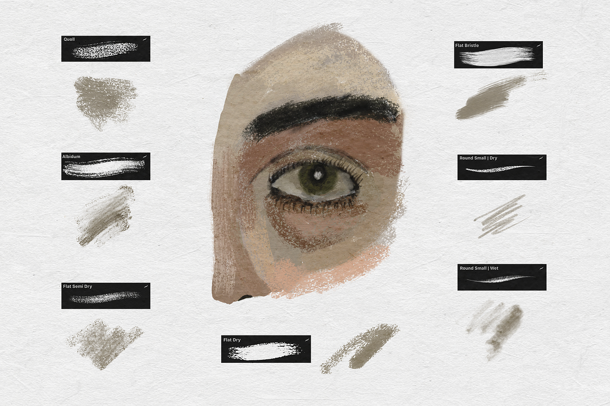 Procreate Gouache Set, a Brush Add-On by Brush Moment (Photo 5 of 9)
