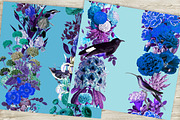 Blue vintage seamless patterns, a Pattern Graphic by NastiaDesignsPrints (Thumbnail 7 of 10)